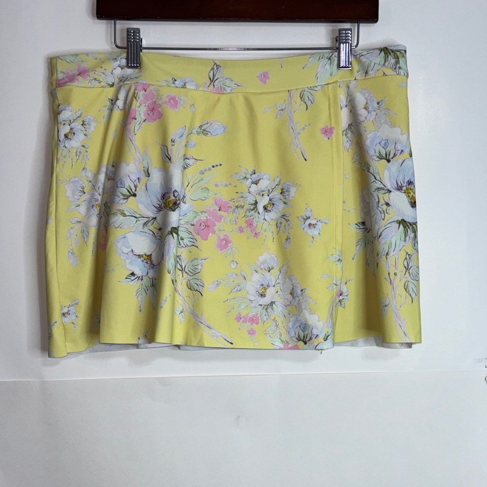 💐3/$15 Floral Yellow Bathing Suit Bottom Skirt - Picture 7 of 7